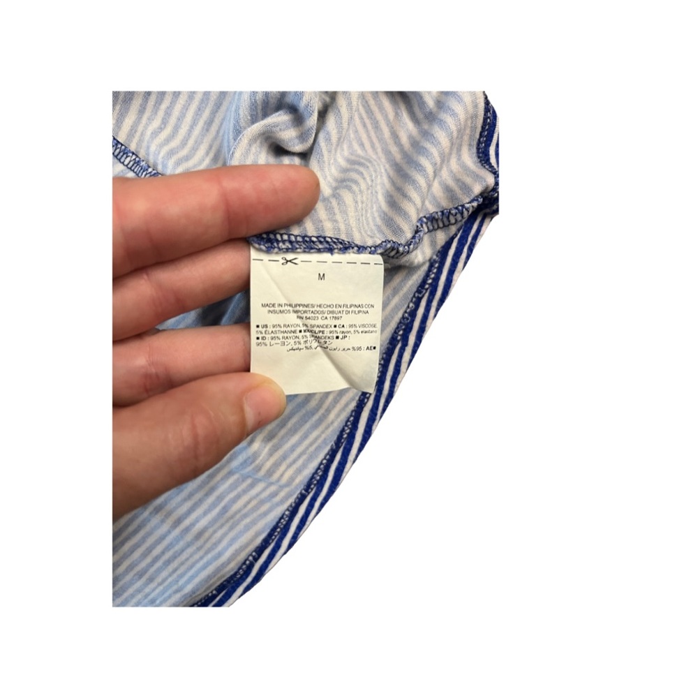 Old Navy Blue and White Striped T-shirt Dress with Sleeves Size M - Picture 10 of 10